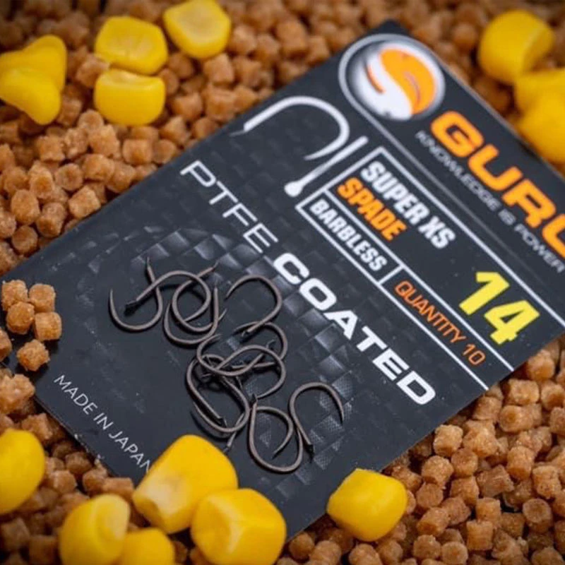 Guru LWGF Feeder Special XS Spade End Barbless Hooks
